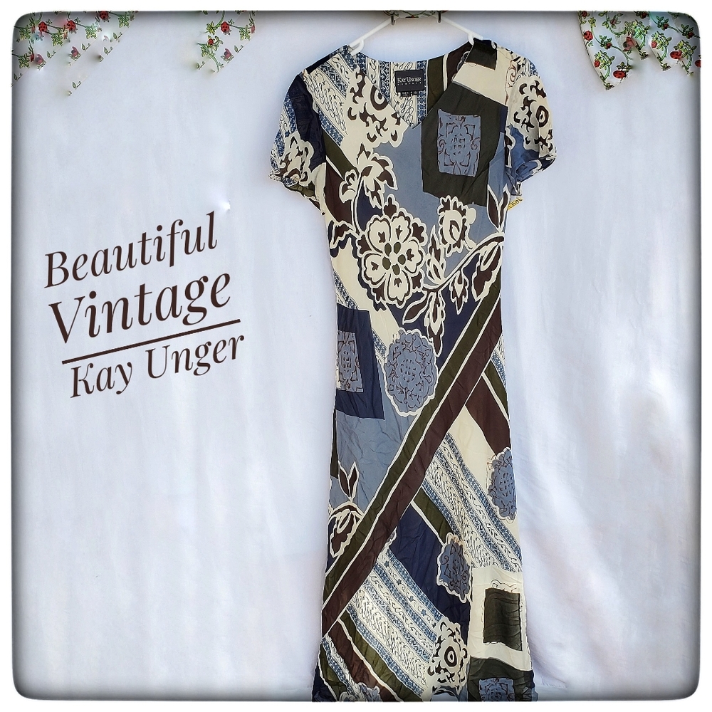 Kay Unger - Neiman Marcus - High Quality Vintage Dress - Unique - Size 8
